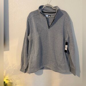 Men's Gray Zip-Up Sweater